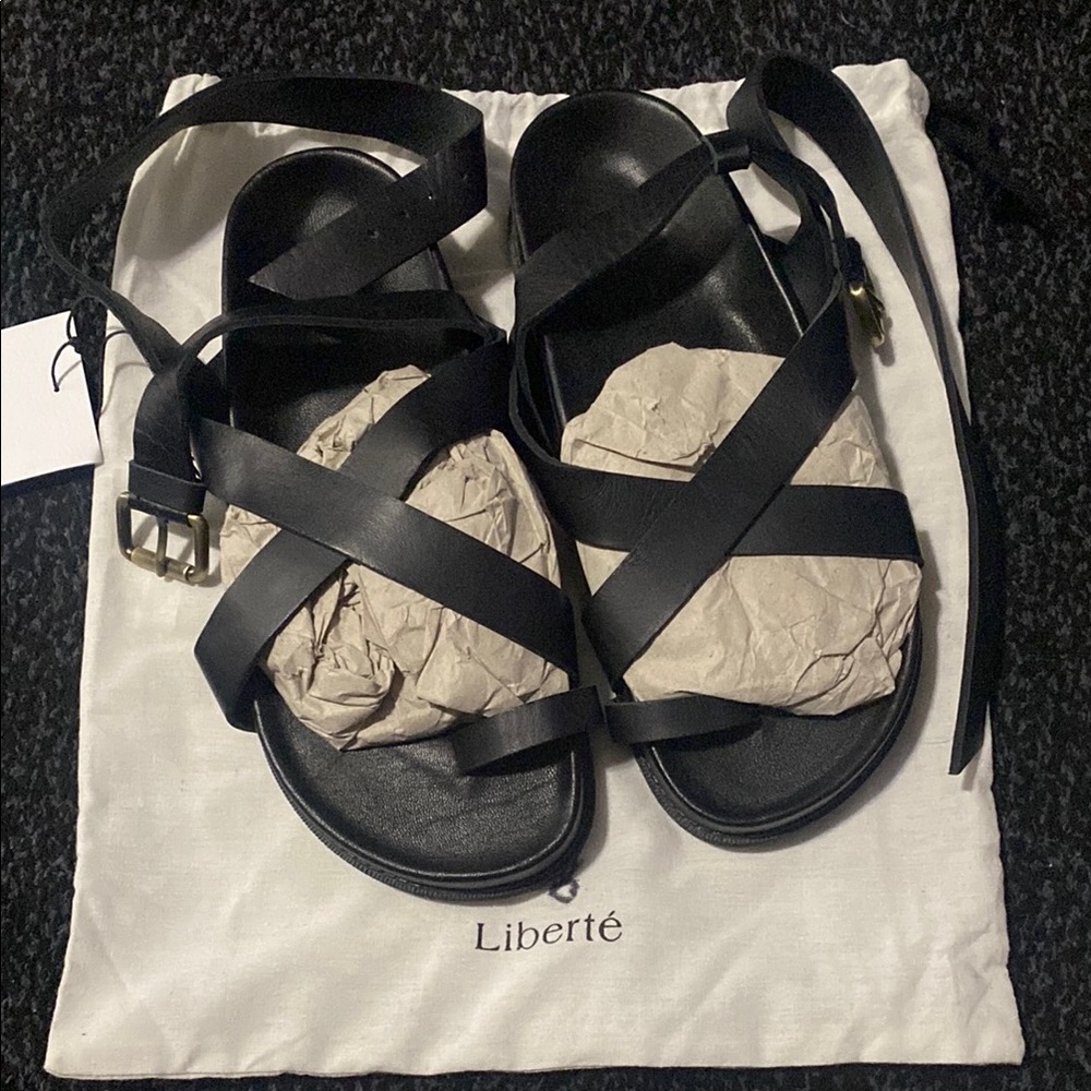 Black Strappy Sandals
